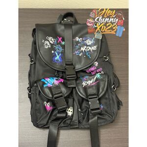 Arcane Graffiti Glow-In-The-Dark Slouch Mini Backpack